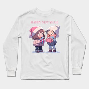 Christmas couple - Love is in the air Long Sleeve T-Shirt